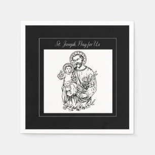 Guardanapo De Papel Joseph Reze por Negra, Branca, Católico