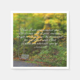 Guardanapo De Papel Joshua 1:9 Escritura Cristã Versa Bíblia