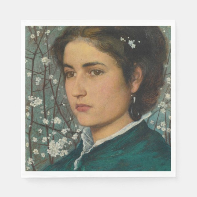 Guardanapo De Papel Jovens Beleza (Mulher Elegante) (Retrato feminino) (Frente)