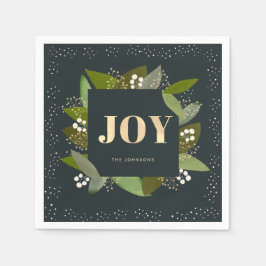 Guardanapo De Papel JOY Holiday Foliages Marinho Blue Paper Napkins