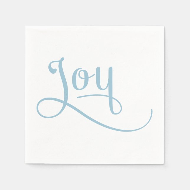 Guardanapo De Papel Joy Script Sky (Frente)