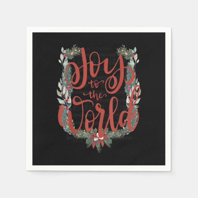 Guardanapo De Papel Joy-To-The-World Christian Christmas Jesus Birth M (Frente)