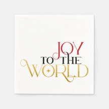 Joy To World Red Dourado Black Script Typografia