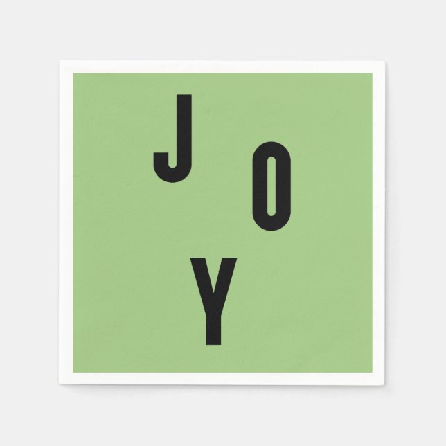 Guardanapo De Papel Joy typography (Frente)