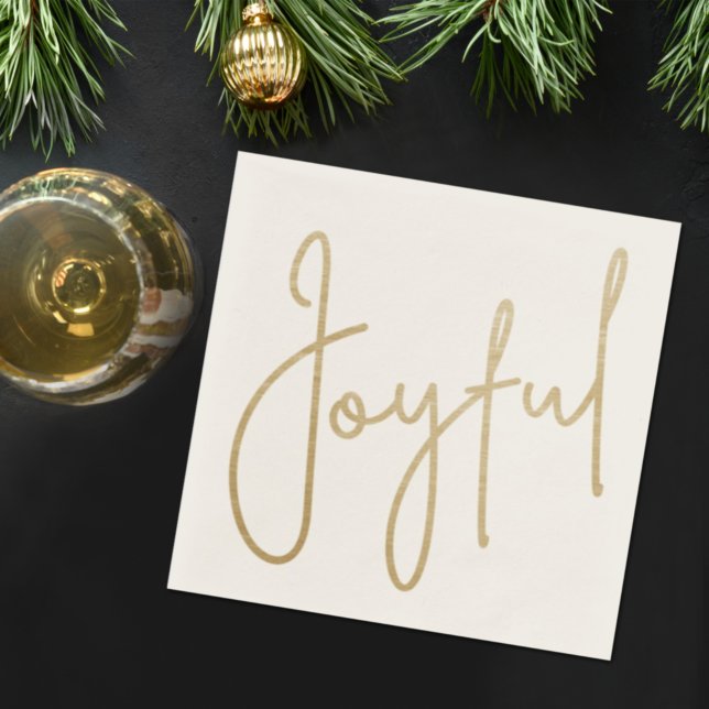 Guardanapo De Papel JOYFUL Dourado Faux Foil (Criador carregado)