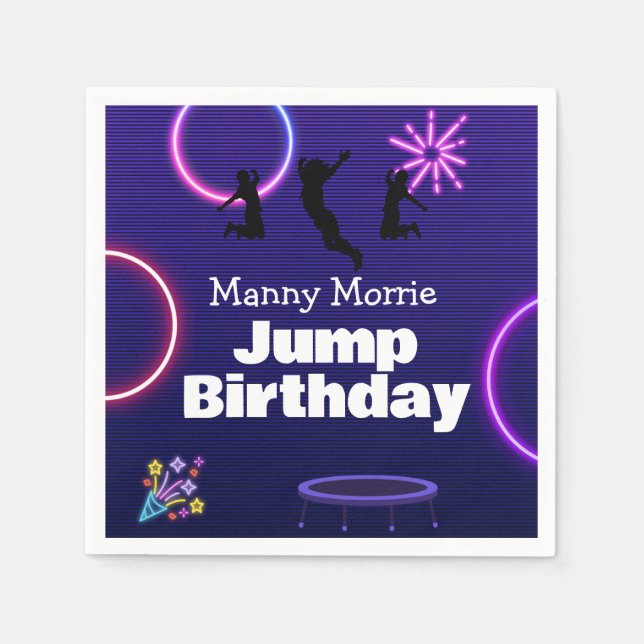 Guardanapo De Papel Jump Birthday (Frente)