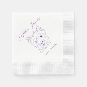 Guardanapo De Papel Juntos Fuere Terrier Wedkins