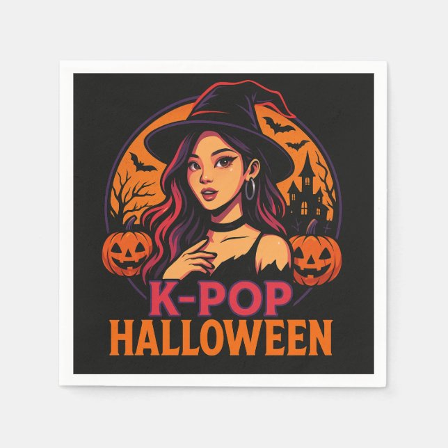 Guardanapo De Papel k-pop halloween napkins (Frente)