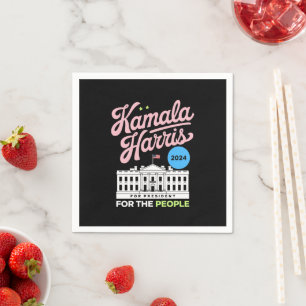 Guardanapo De Papel Kamala Harris 2024 Voto Social Democrata Azul