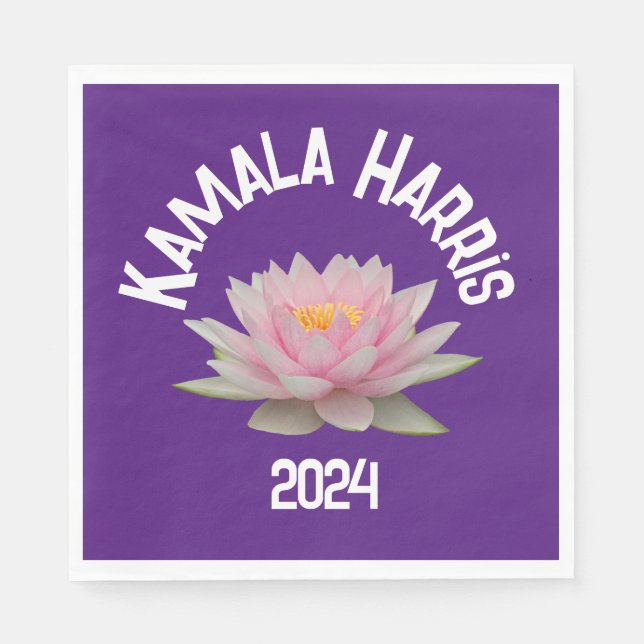Guardanapo De Papel Kamala Harris Lotus 2024 (Frente)