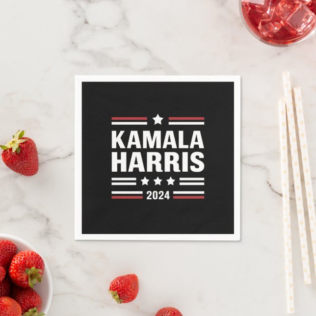 Guardanapo De Papel Kamala Harris para as Pessoas de 2024 Presidente (Insitu)