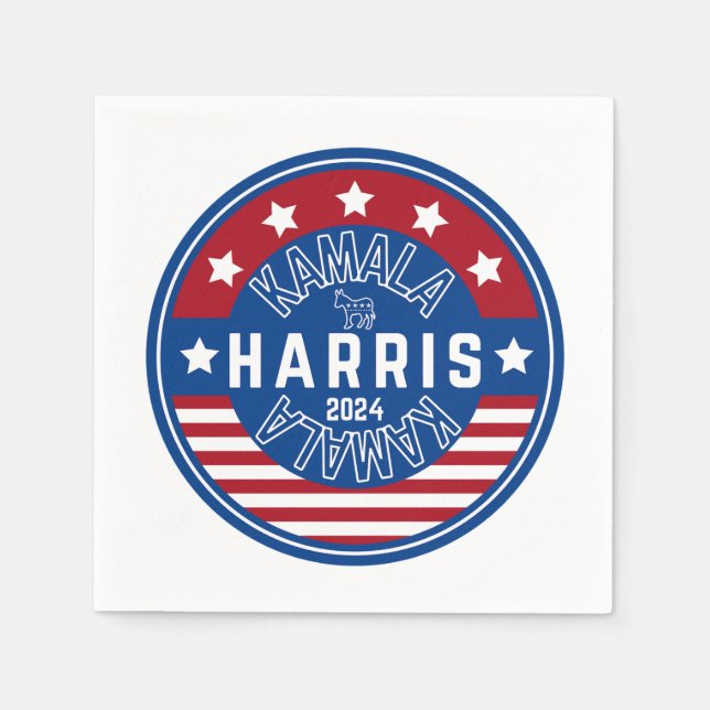 Guardanapo De Papel Kamala Harris Senhora Presidente 2024 (Frente)