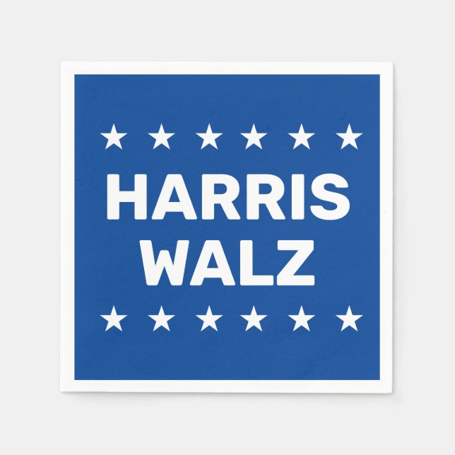 Guardanapo De Papel Kamala Harris Tim Walz (Frente)