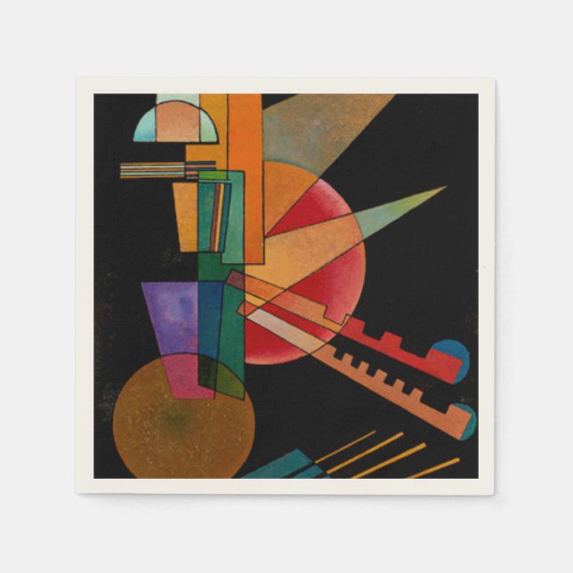 Guardanapo De Papel Kandinsky - Interpretação Abstrata (Frente)