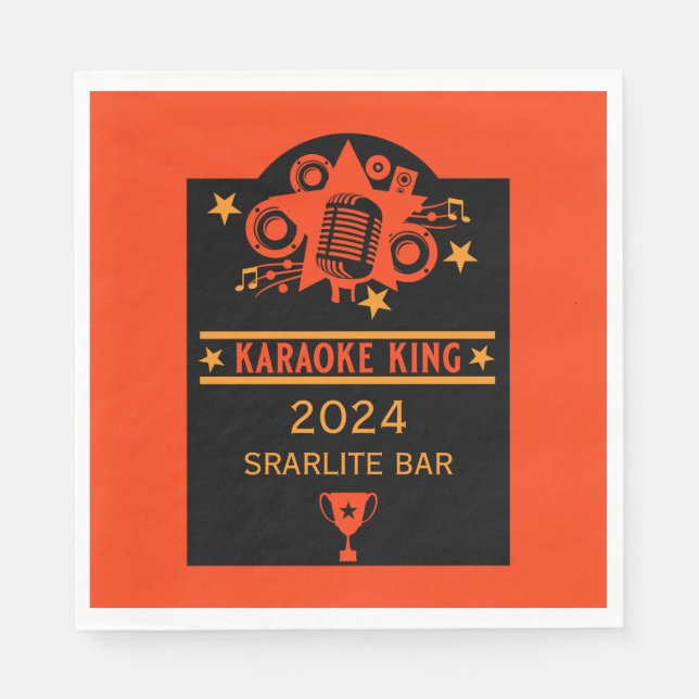 Guardanapo De Papel Karaoke Winner (Frente)