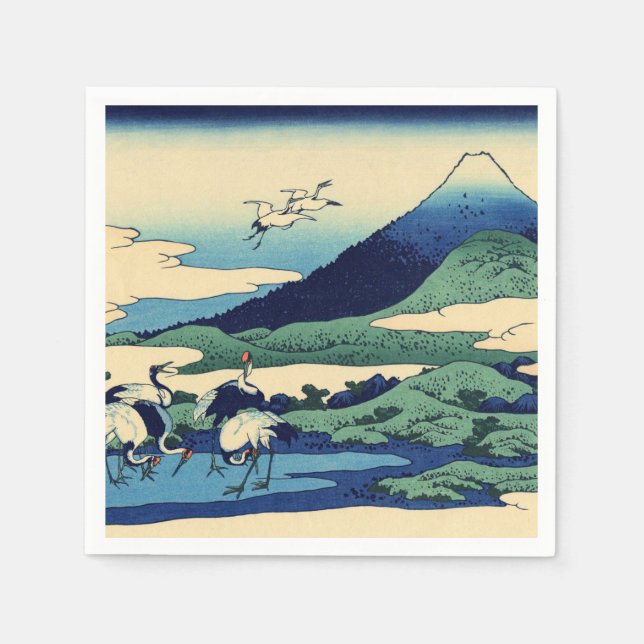 Guardanapo De Papel Katsushika Hokusai - Umegawa na província de Sagam (Frente)