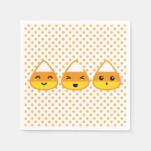 Guardanapo De Papel Kawaii Candy Corn Napkins (Frente)
