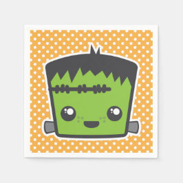 Guardanapo De Papel Kawaii Frankenstein Monster Halloween Napkins