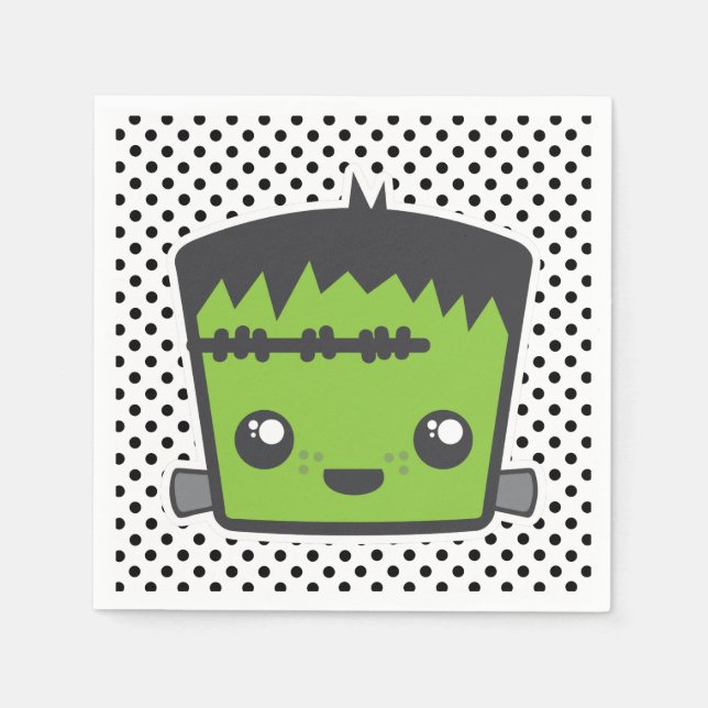 Guardanapo De Papel Kawaii Frankenstein Napkins (Frente)