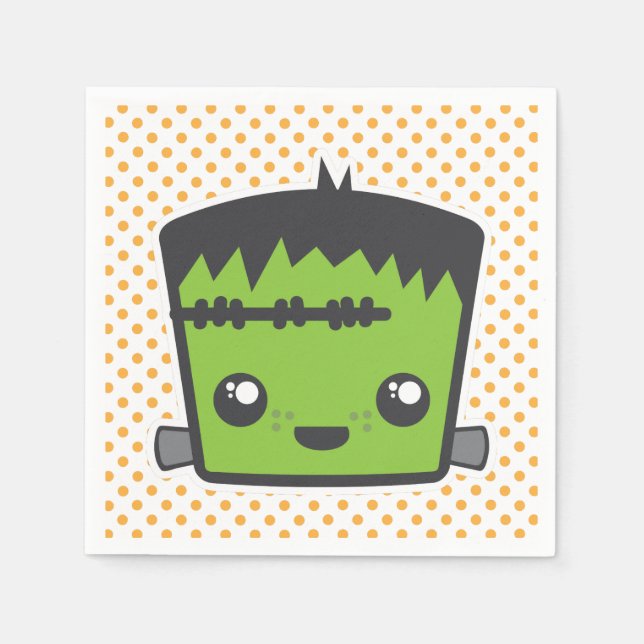 Guardanapo De Papel Kawaii Frankenstein Napkins (Frente)