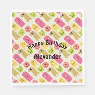 Guardanapo De Papel Kawaii Monster Festa de aniversário Napkin