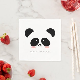 Guardanapo De Papel Kawaii Panda Bonita Adicione Sua Saudação