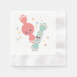 Guardanapo De Papel Kawaii sorrindo de papel doce Napkins