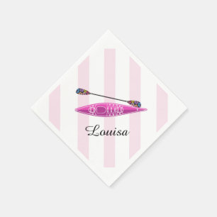 Guardanapo De Papel Kayak Girl Pink Strips