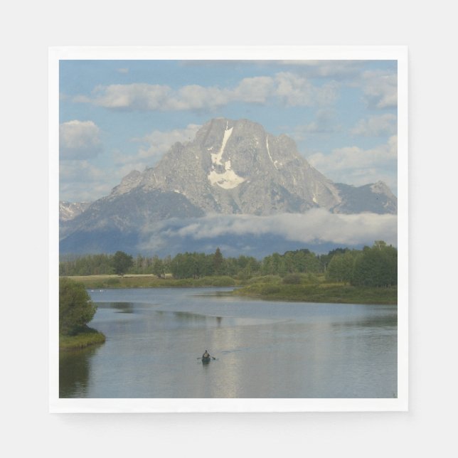 Guardanapo De Papel Kayaking no Parque Nacional de Grand Teton (Frente)