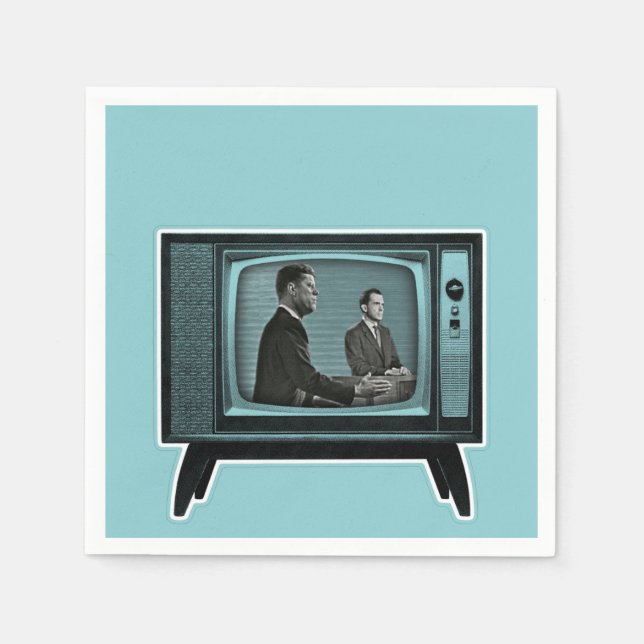 Guardanapo De Papel Kennedy Nixon 1960 TV Debate (Frente)