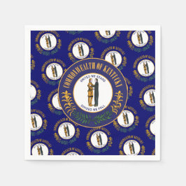 Guardanapo De Papel Kentuckian Flag & Seal, Kentucky