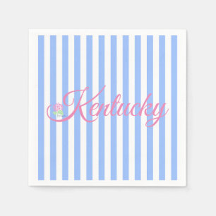 Guardanapo De Papel Kentucky Blue Stripe Napkin