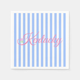 Guardanapo De Papel Kentucky Blue Stripe Napkin