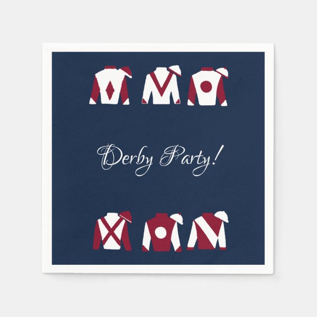 Guardanapo De Papel Kentucky Derby Party Cocktail Napkins (Frente)