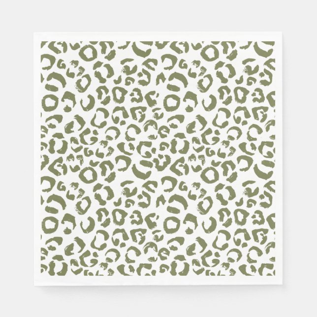 Guardanapo De Papel Kid's Safari Leopard Birthday Party (Frente)