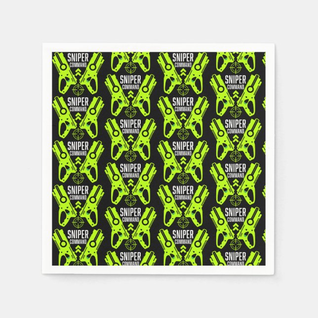 Guardanapo De Papel Kids Toy Gun Batalha Natal (Frente)