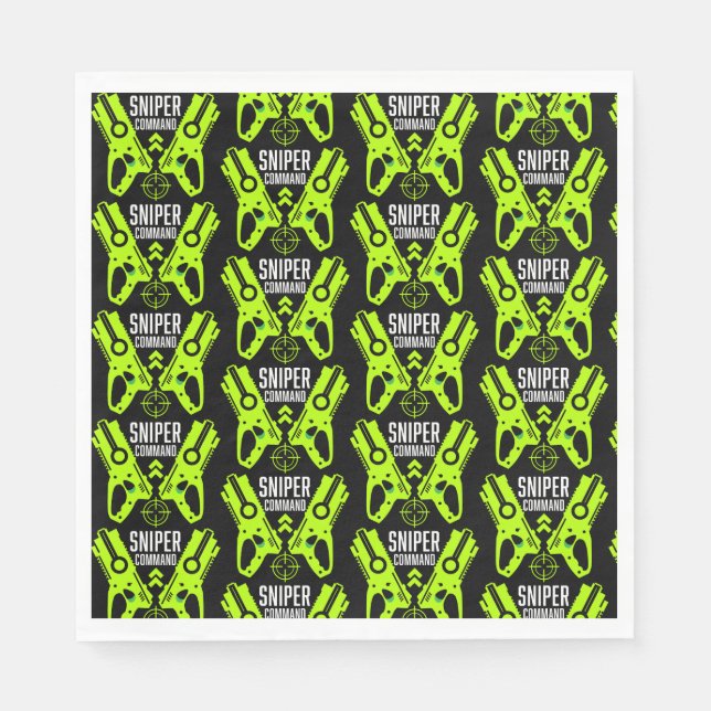 Guardanapo De Papel Kids Toy Gun Batalha Natal (Frente)