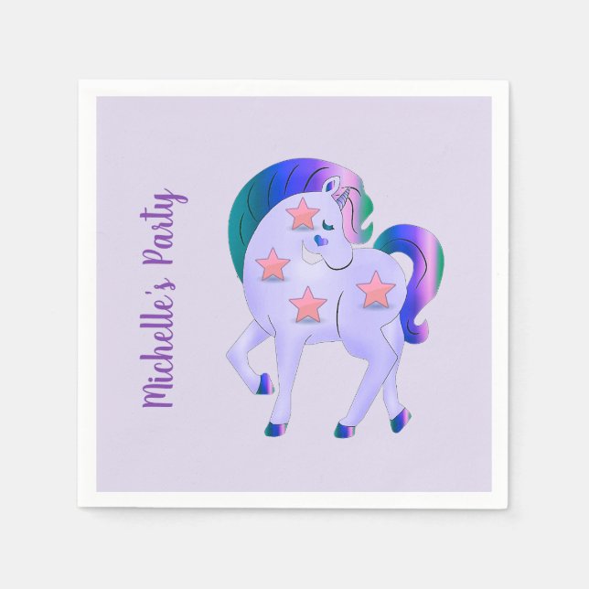 Guardanapo De Papel Kids Unicorn Party (Frente)