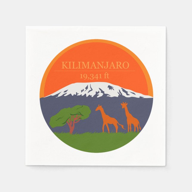 Guardanapo De Papel Kilimanjaro Altitude (Frente)