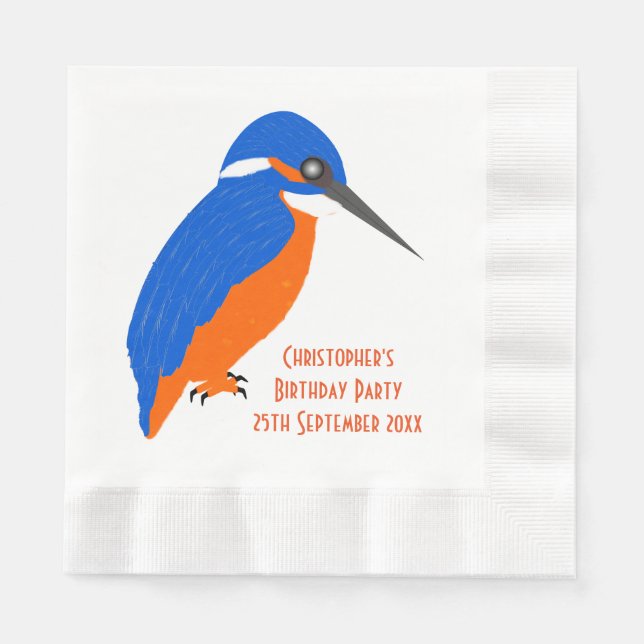 Guardanapo De Papel Kingfisher Design (Frente)