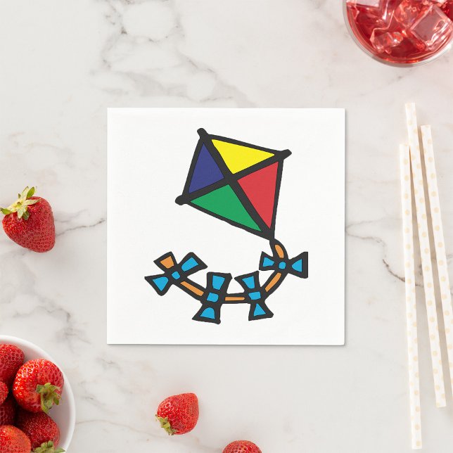 Guardanapo De Papel Kite Colorida (Criador carregado)
