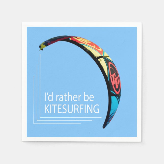 Guardanapo De Papel Kitesurfing (Frente)