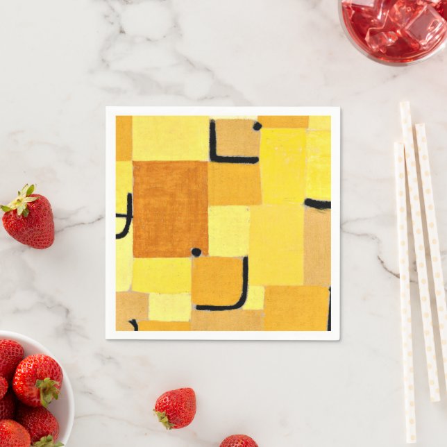 Guardanapo De Papel Klee - Caracteres em amarelo (Insitu)