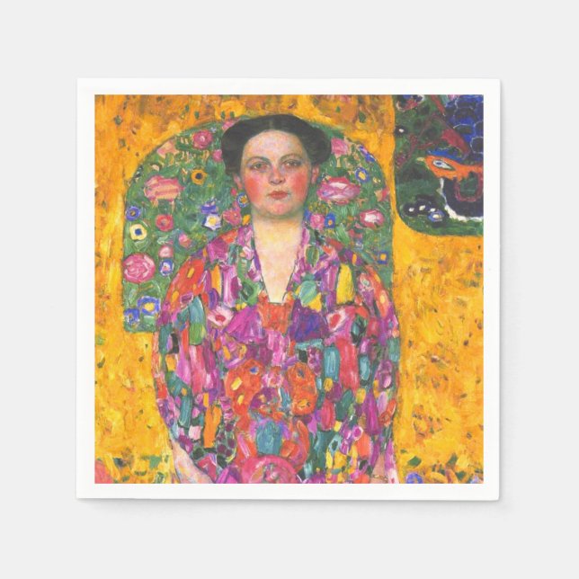 Guardanapo De Papel Klimt Retrato de Eugenia Primavesi (Frente)