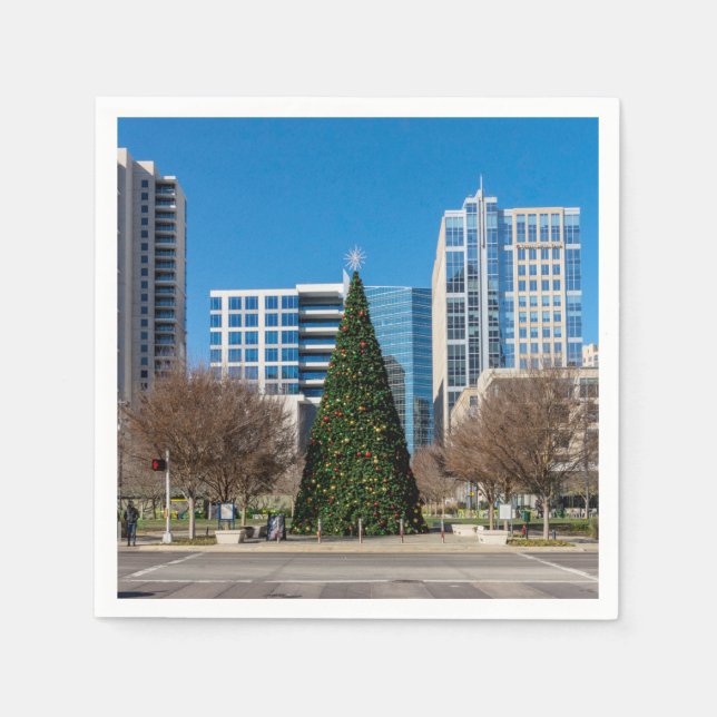 Guardanapo De Papel Klyde Warren Dallas Natal (Frente)