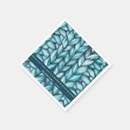 Guardanapo De Papel Knit de Natal Personalizado