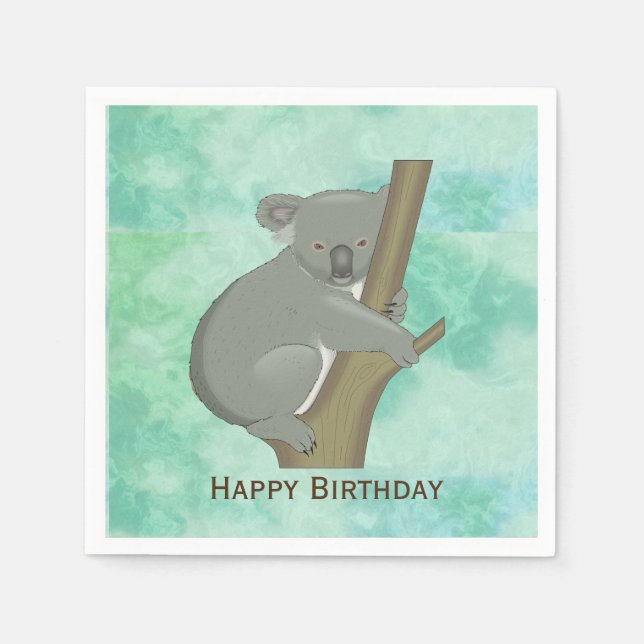 Guardanapo De Papel Koala Bear Design Paper Napkins (Frente)