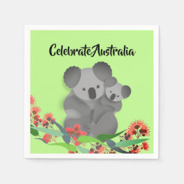 Guardanapo De Papel Koala e Joey