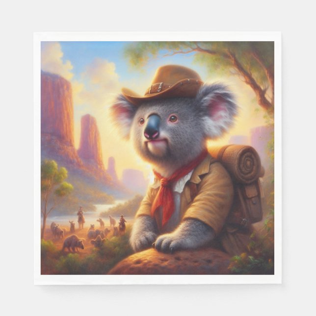 Guardanapo De Papel Koala Explorer (Frente)