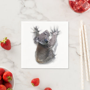 Guardanapo De Papel Koala Hang No Urso Cóctil Traseiro Da Austrália